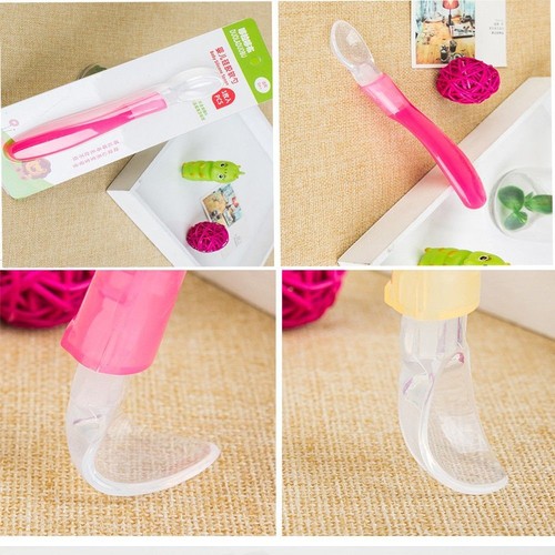 High Quality Soft Silicone Spoons Baby Feeding Spoon Kids Tableware Flatware