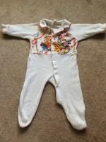 RARE! Vintage Baby Toddler Footed Onesie SHIRT TALES Outfit 80's Retro Pjs Kent
