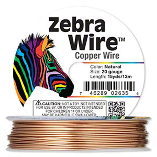 Zebra Wire Brass Wire Gold Silver Round Spool 12,14,16,18,20,22ga,24,26 28Gauge