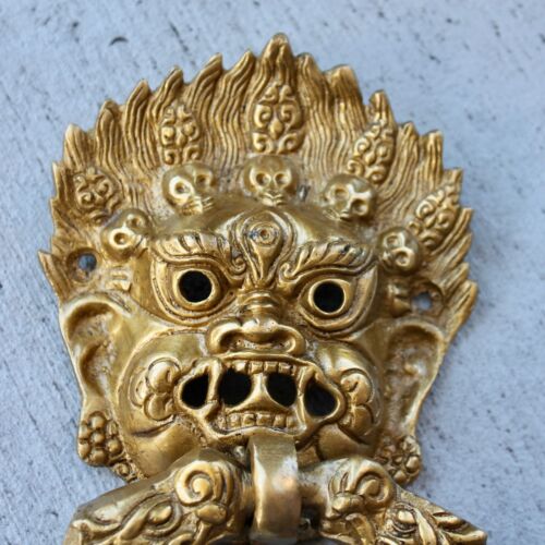 Antique Front Door Knocker Vintage Style Solid Brass wall Gothic Vampire Decor