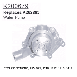 995 K200679 David Brown Tractor Parts Water Pump 990 SYNCRO 1210 1 995 1212
