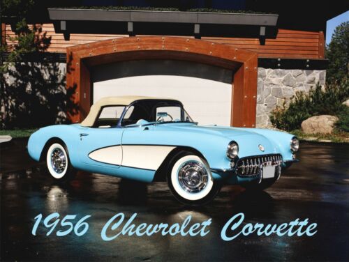 Fully Restored Original 1956 Chevrolet Corvette New Metal Sign