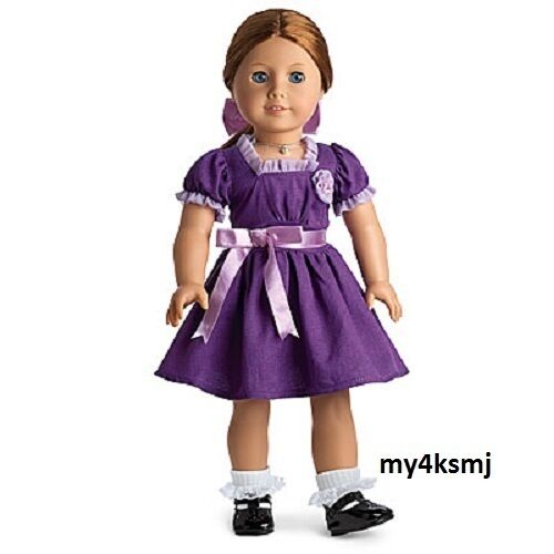 American Girl Emily's Purple HOLIDAY OUTFIT Christmas Dress   DOLL NOT INLCUDED 