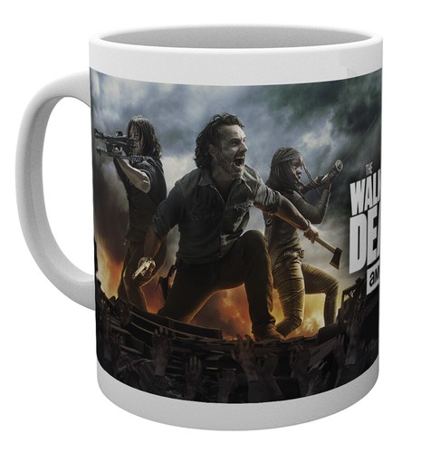 300 ML Mug Céramique The Walking Dead Daryl Dixon Rick Grymes Michonne Fire 10 oz environ 283.49 g