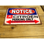 NOTICE CITROEN PARKING ONLY ENAMEL CERAMIC WALL SIGN