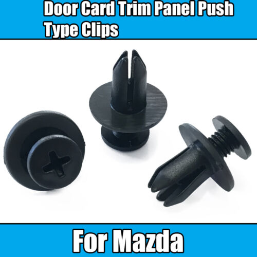 50x Clips Pour Mazda Fascia porte carte TRIM PANEL Push Type Attache Cage