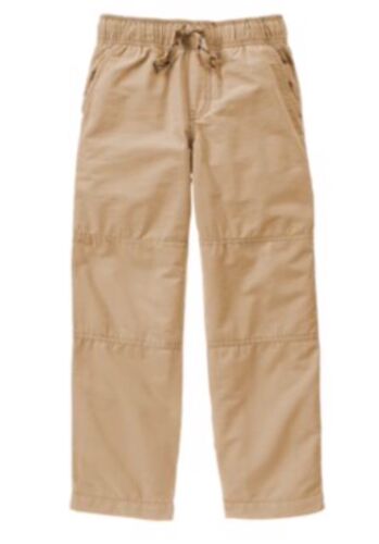 Gymboree Boys Nwt Gymster Pants Tan Beige Jersey Lined 2016 18-24 M 