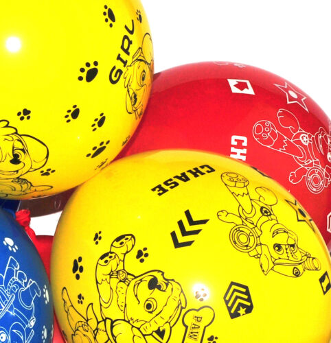 10 X Paw Patrouille Chiot Animaux Pour Enfants Fête D/'Anniversaire Imprimé Latex Ballons