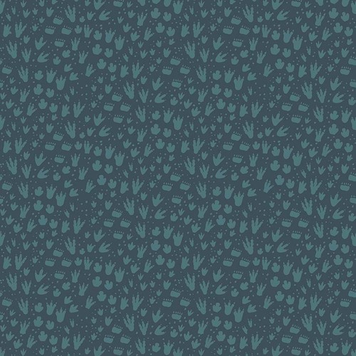 Riley Blake Dinosaur Fossil Navy Blue Footprints Fabric FQ More 100/% Cotton