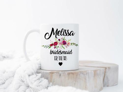 Details about / Custom Bridesmaid Mug Mug For Bridesmaid Bridesmaid Gift Maid Of Honor Gift
