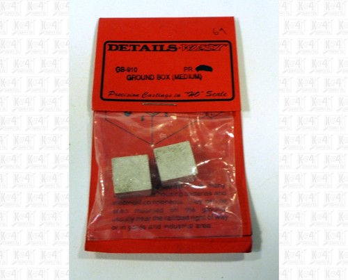 Medium Ground Boxes GB-910 Details West HO Parts