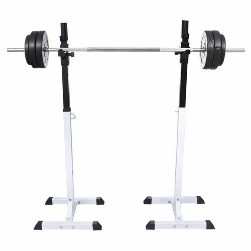Support barres haltères longs musculation Hauteur réglable exercice#FE