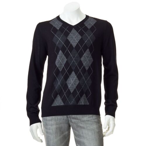 NWT Men Apt 9 Merino V-Neck Sweater color//size varies