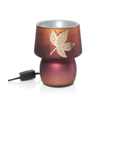 YANKEE CANDLE AMBER LEAVES W// LED ELECTRIC WAX MELTS WARMER NEW IN BOX