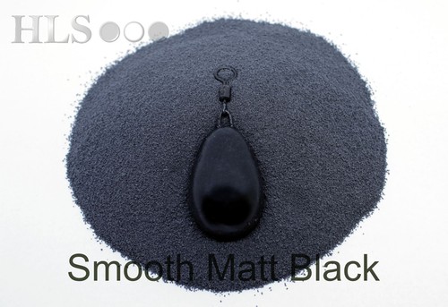 S-BLK SMOOTH MATT Black Lead//Jig head coating powder plastic HLS tackle