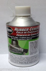 Slime Rubber Cement Tire Repair 8oz Can Wheel Bicycle Patch Plug Glue