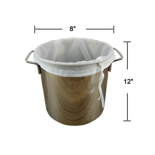 2 pcs Brew in a Bag Nylon Straining Bags Brew Bags Reusable Beer Homebrew Filter 