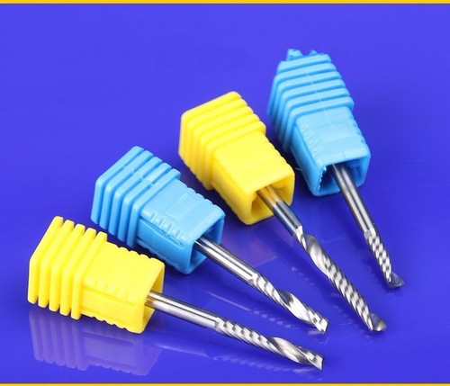 3.175mm Single Flute Spiral Cutter CNC Router Bits Carving Tool For MDF//Acrylic