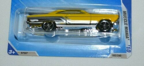 2010 HOT WHEELS /'10 MUSCLE MANIA 04//10 /'66 FORD FAIRLANE GT YELLOW 082//240