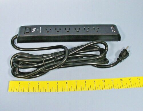 Fully THU-6046 Surge Protector 6 Plug Power Strip 6AC/2USB 12&#039; Cable