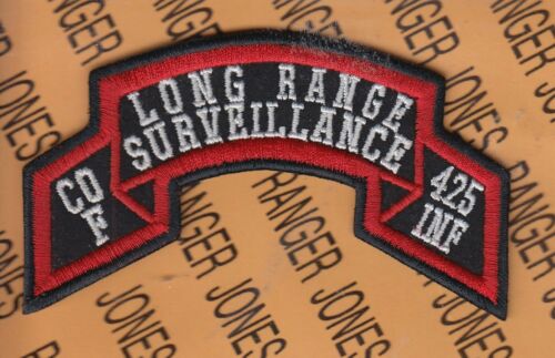 Co F 425th LRS Airborne Ranger Infantry Michigan ARNG 4.25/" scroll patch #5