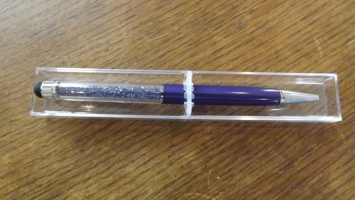 Beautiful Shimla Pen With Stylus Purple with Purple CZ Crystals RRP £16.00