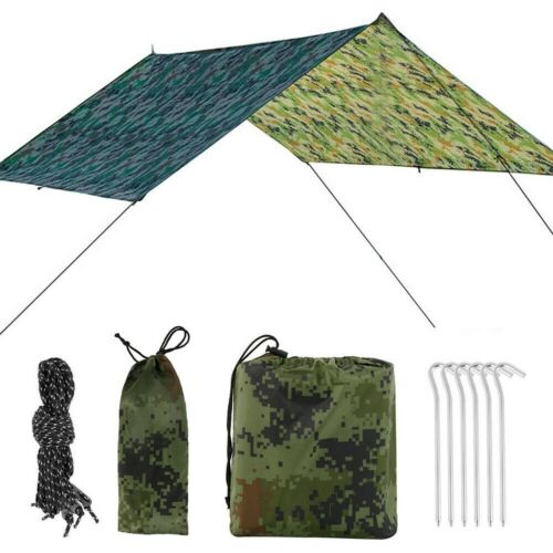 Waterproof Tent Tarp Rain Sun Shade Hammock Shelter Camping Picnic Awning Cover