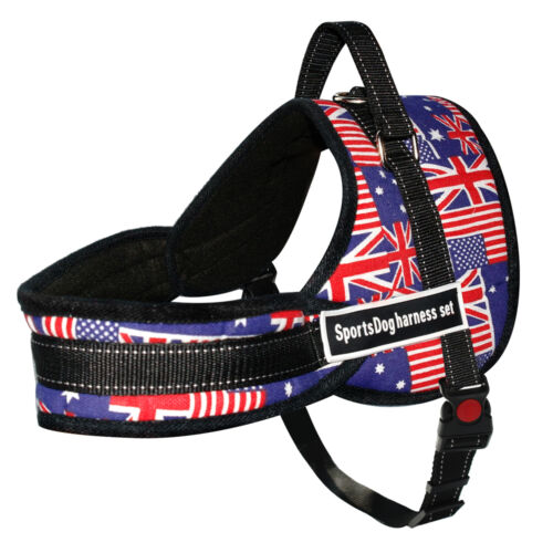 Reflective No Pull Working Dog Harness Pet Vest Training for Dogs Pit Bull Boxer 