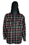 Men/'s Heavyweight Warm Flannel Zip Up Fleece Lined Plaid Sherpa Hoodie Jacket