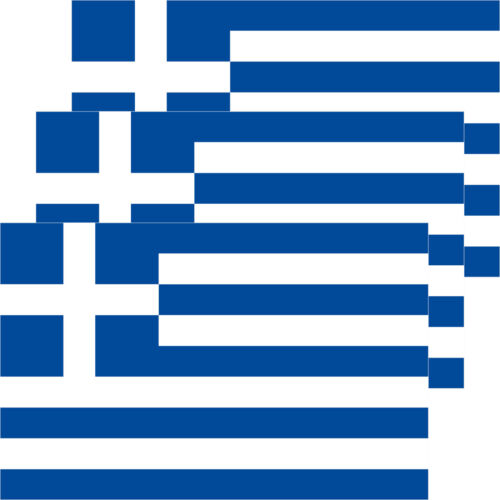 3 Aufkleber 8,5cm Sticker GR Griechenland Fußball EM WM National Flagge Fahne