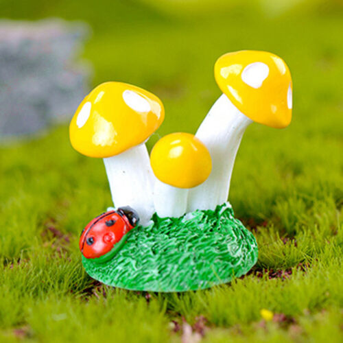DIY Mini Miniature Fairy Garden Ornament Decor Pot Craft mushroom Accessories ZX 