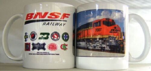 BNSF HERITAGE MUG / Collectible Train Mugs / Kitchen / Coffee / Gifts / Diesel
