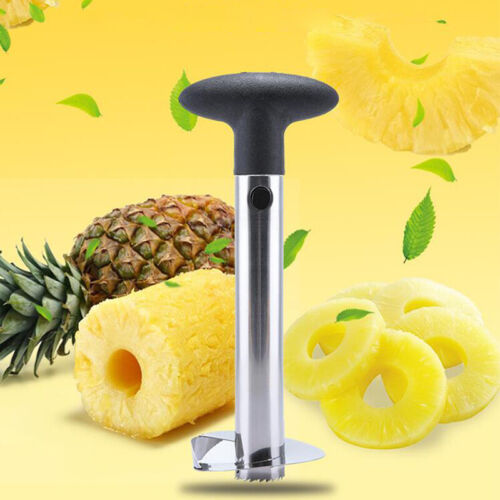 PINEAPPLE CORE CUTTER STAINLESS STEEL KITCHEN TOOL SLICERl PEELER TROPICAL FRUIT 
