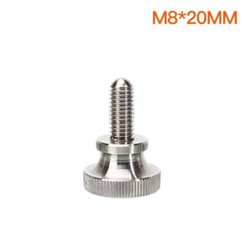M8 1.25MM Stainless Steel Bolt High Head Knurled Screw Thumb Screw