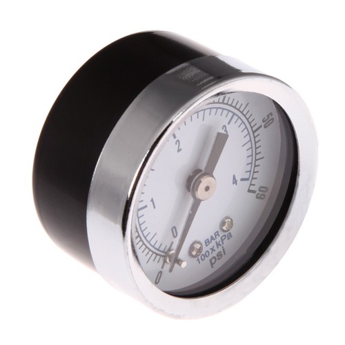 1//8/" NPT Air Compressor Hydraulic Pressure Gauge 0-60 PSI Back Mount 1.5/"