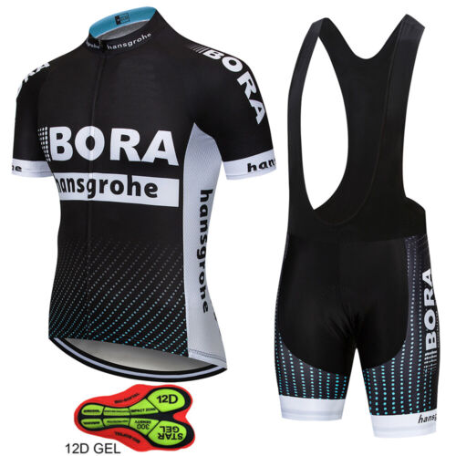 BORA Mens Cycling Clothing Bicycle Short Sleeve Cycling Jerseys Bib Shorts sets