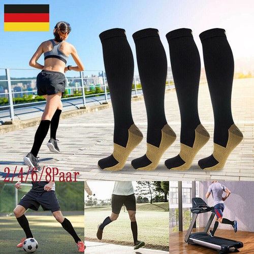 Kompressionsstrümpfe Trombosestruempfe Kompressionssocken Unisex Sport 1-8Paar