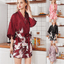 Women Satin Lace Sleepwear Bath Robe Pyjama Night Gown Nightdress Sleepwear New