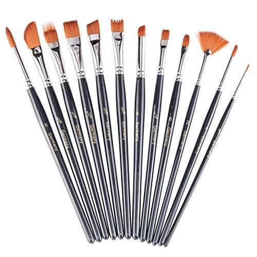 MIXED Brushes Bristle Nylon Hair Water Colour Paint BUY ONE GET 1 FREE