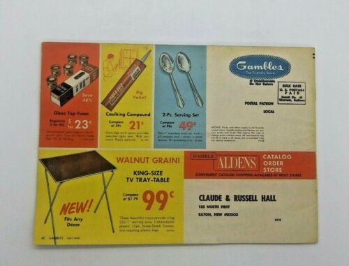 Vintage Gambles Catalog Aldens October 1968 Household 40 Pages