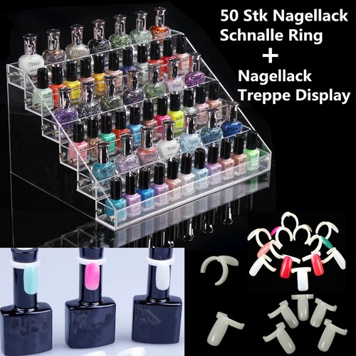 Verkaufs Prospektstander Fur Laden 6etagen Acryl Nagellack Stander Nagellackregal 50x Nagellack Schnalle Ring Set Business Industrie Addisber Com