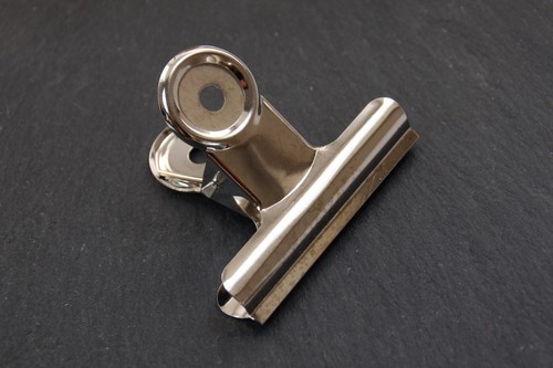 Briefklammer Metall silberfarben 38mm Klemmer
