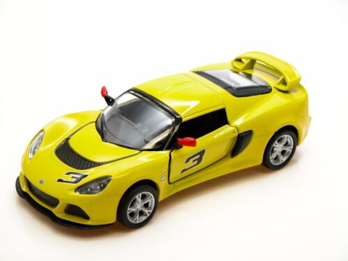 Kinsmart 2012 Lotus Exige S Yellow Die Cast Metal 1:32 Collectable Car 