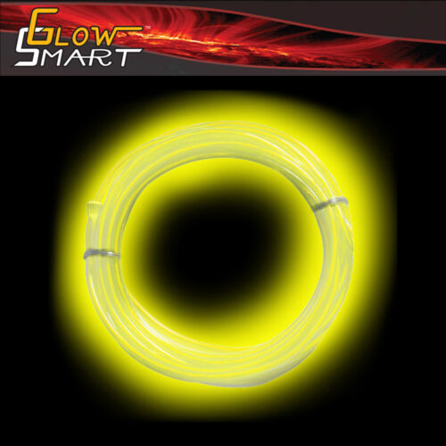 5 ft Flexible EL Wire Neon YELLOW LED Light Rope for Car decorative Party Lights
