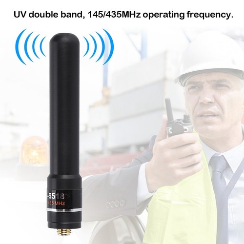 SMA-F UV Dual Band Antenna For Baofeng UV-5R Mobile Ham Radio High Gain HH-S518