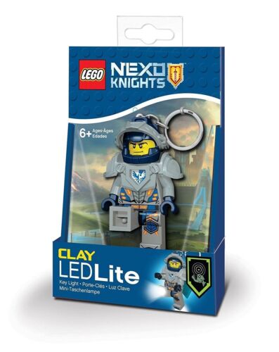 LEGO NEXO KNIGHTS CLAY KEYLIGHT-CHAIN LED TORCH BRAND NEW 3/" LEDLITE