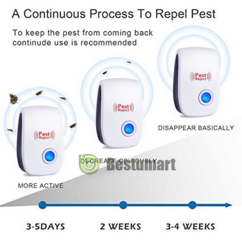 10xUltrasonic Electronic Anti Mosquito Pest Bug Insect Cockroach Repeller Reject 