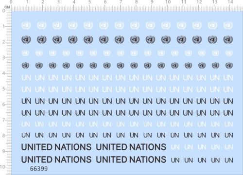 Decals UN United Nations for model kits 66399 pre-order