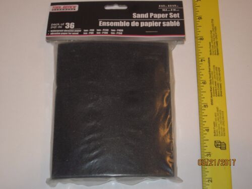 Metal 4/"x4/" fits Handheld Pad Sanders Sand Paper Set 36 Sheets Woodworking