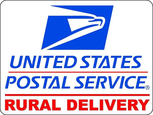 Mail Rural Delivery Magnetic Car Sign U.S 9X12